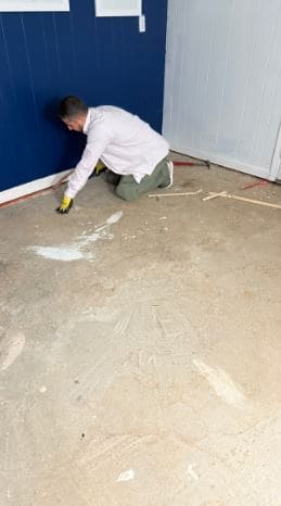 Subfloor prep and repair before new flooring