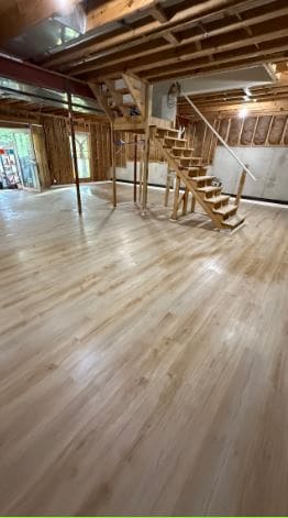 Vinyl plank flooring installation